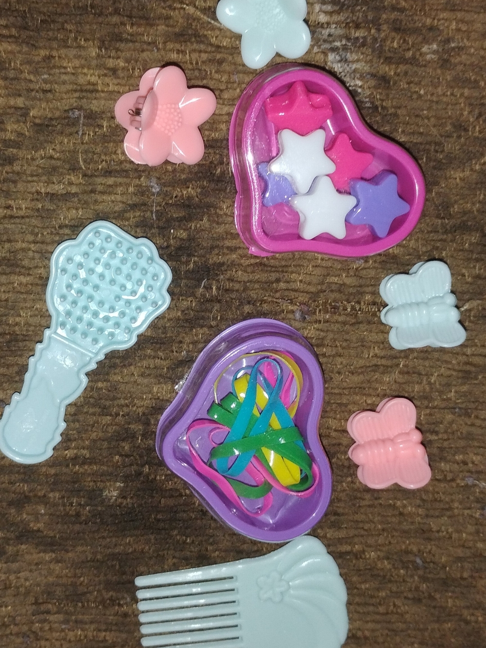 Kids Heart Play Set with Pink, Purple, White Accessories